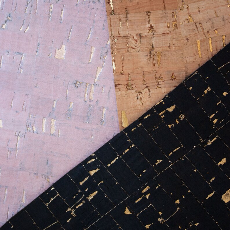 BLACKGOLD Cork Checkbook Cover