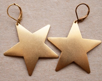 GOLD STAR earrings