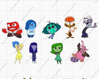 Inside Out It's Okay To Feel All The Feels Png, Emotions Mental Health Cartoon Emotions Friends Therapist Psychologist Png, INSTANT DOWNLOAD