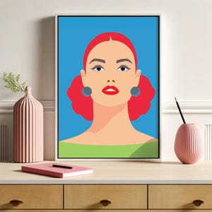 Pop Art Illustration, Digital Illustration, Retro Colors