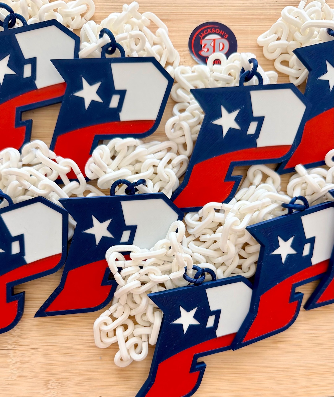 Custom MINI 3D Printed Hype Chain | 4” Team Spirit Chain | 4+ Color ...