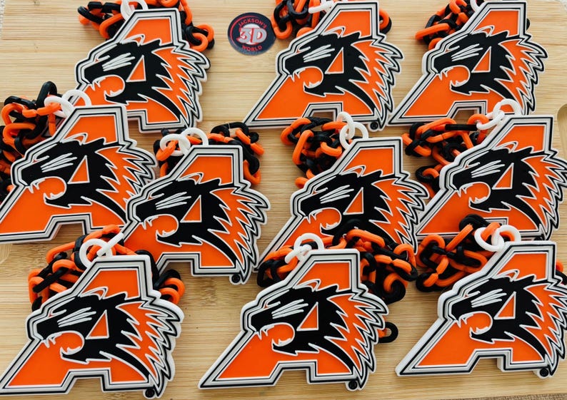 Custom MINI 3D Printed Hype Chain | 4” Team Spirit Chain | 4+ Color ...