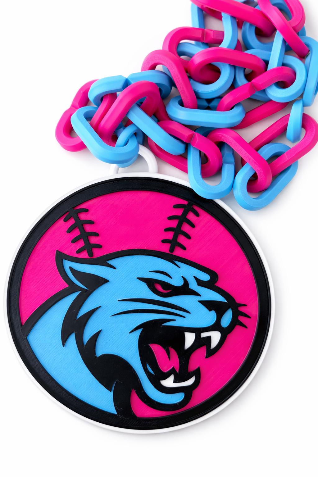 Oversized Custom Hype Chain | Personalized Sports Team Necklace