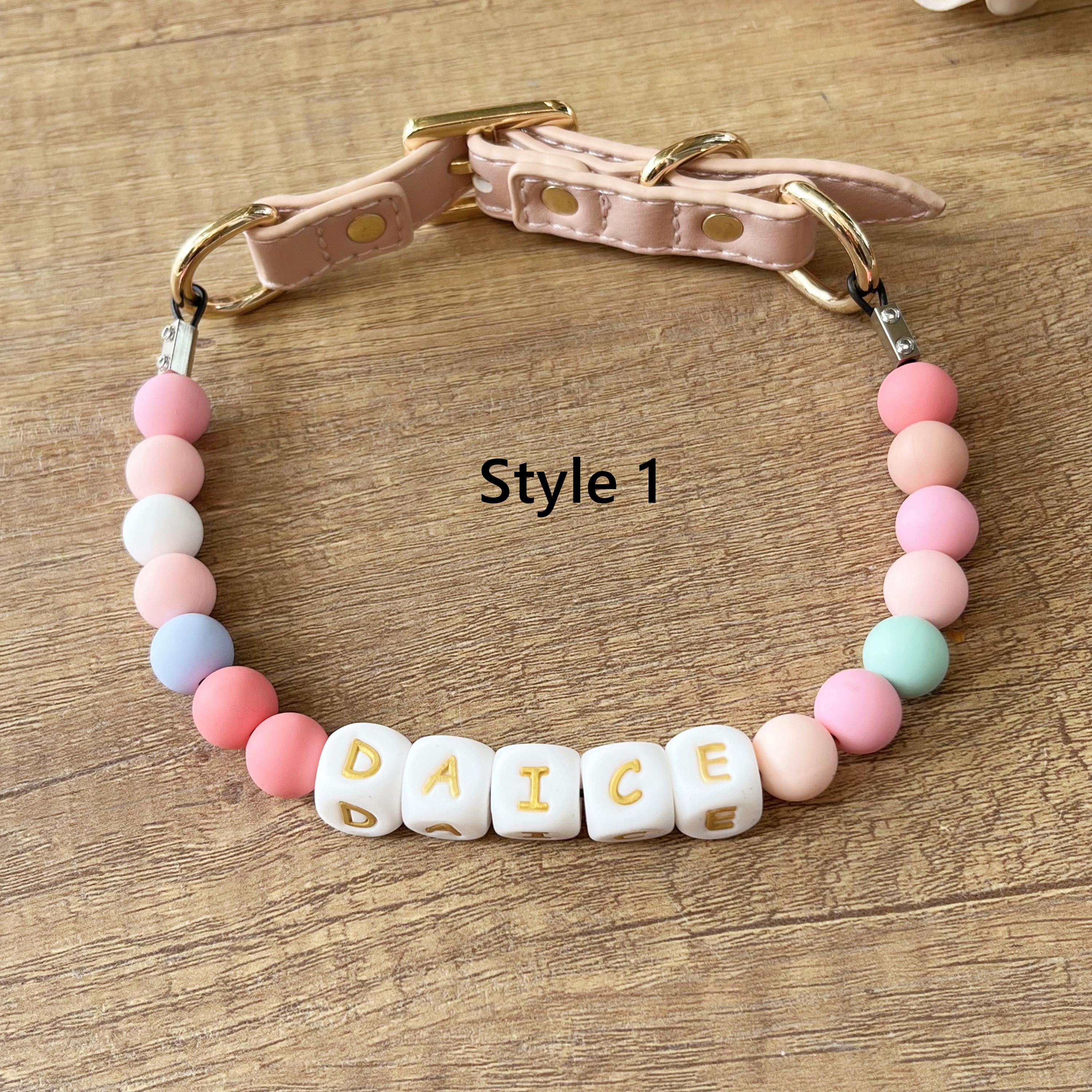 Personalized Pet Small Dog Name Collars Bone Shape Dog ID Tag Necklace With Bell