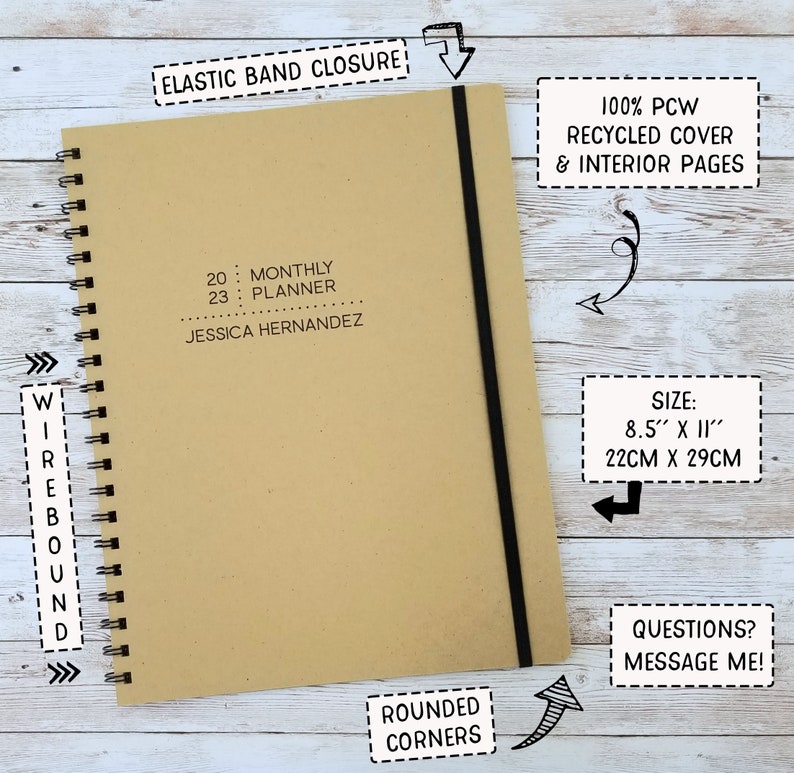 2024 Desk Calendar, 2024 Monthly Planner, Desk Planner, Custom Monthly