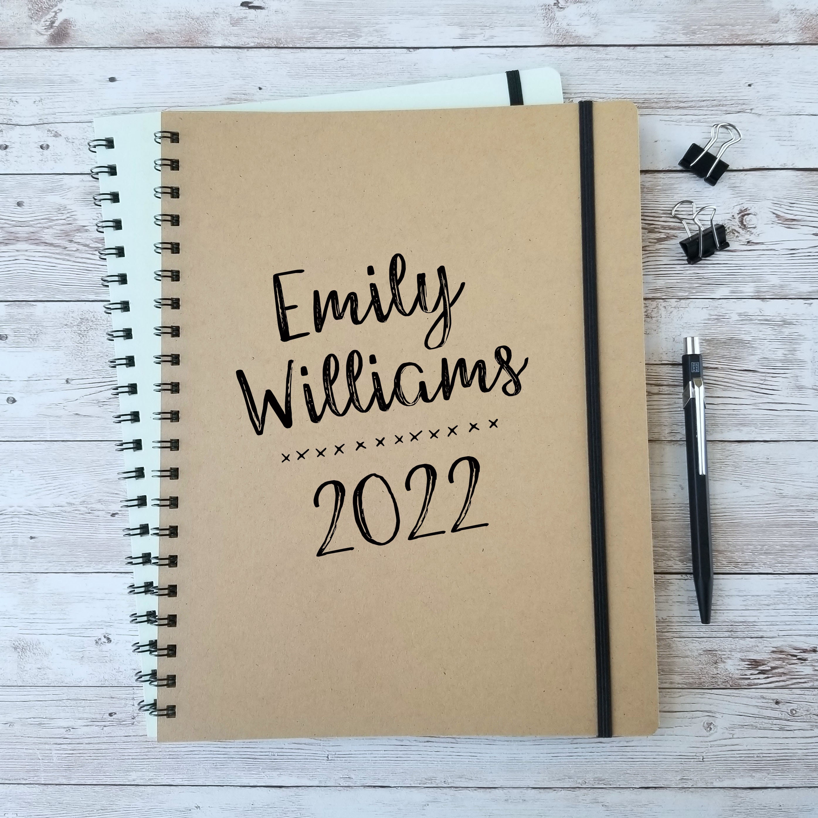 2022 Personalized Monthly Planner 12 Month Personalizable Gift Etsy