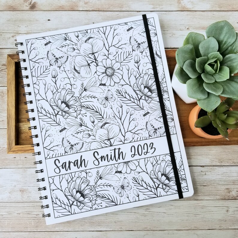 2023 Desk Calendar 2023 Personalized Planner Personalized Etsy