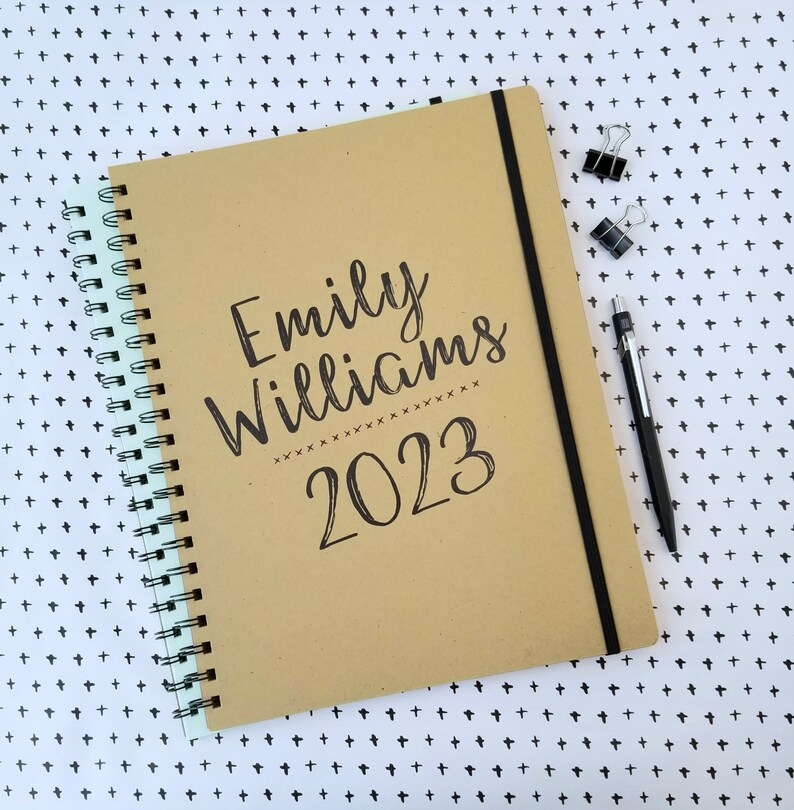 2023 Monthly Planner Personalized Planner Custom Monthly Etsy