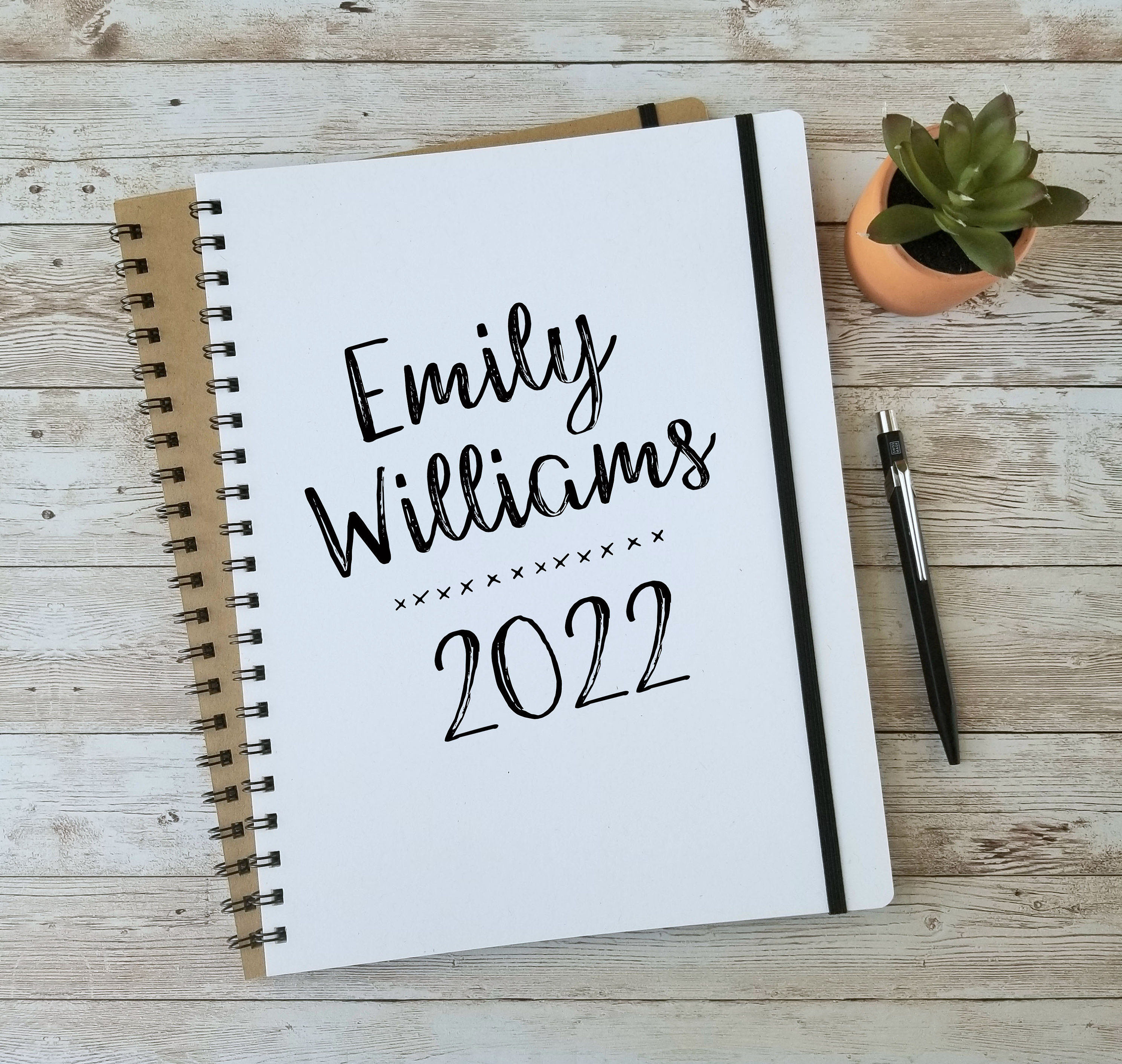 2022 Personalized Monthly Planner 12 Month Personalized Gift Etsy