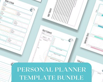 PERSONAL PLANNER Template Bundle | Master Resell Rights | Canva PLR Digital Planner | Editable Printable | Weekly, Daily and Undated Planner