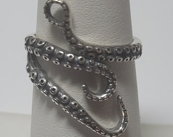 Sterling Silver Octopus Tentacles Ring New Vintage Wholesale