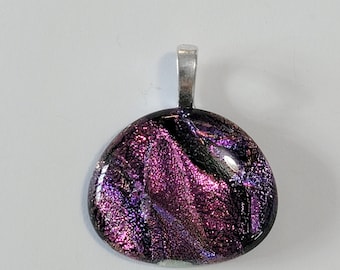 Dichroic Glass and Sterling Silver Pendant New Vintage Wholesale