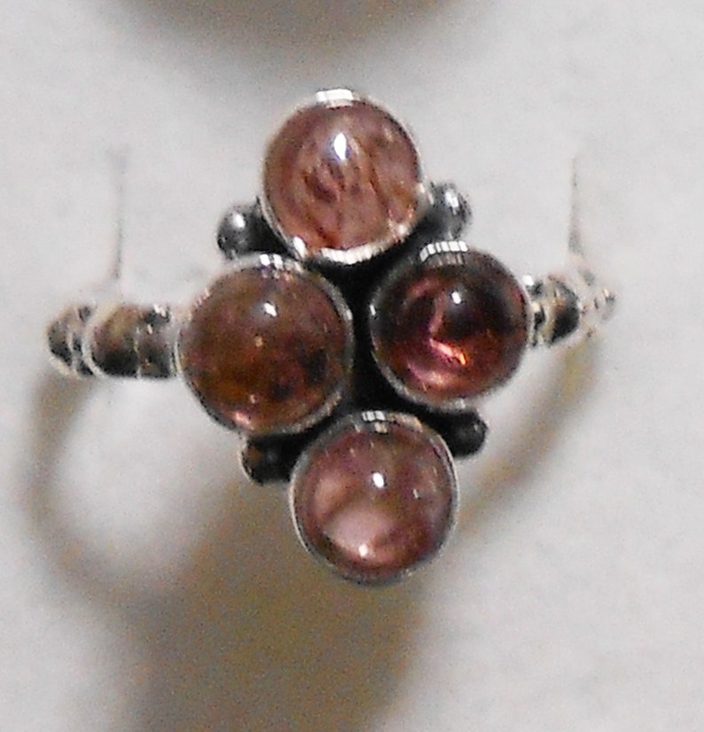 Size 7 Pink Tourmaline Sterling Silver Ring New Vintage Wholesale