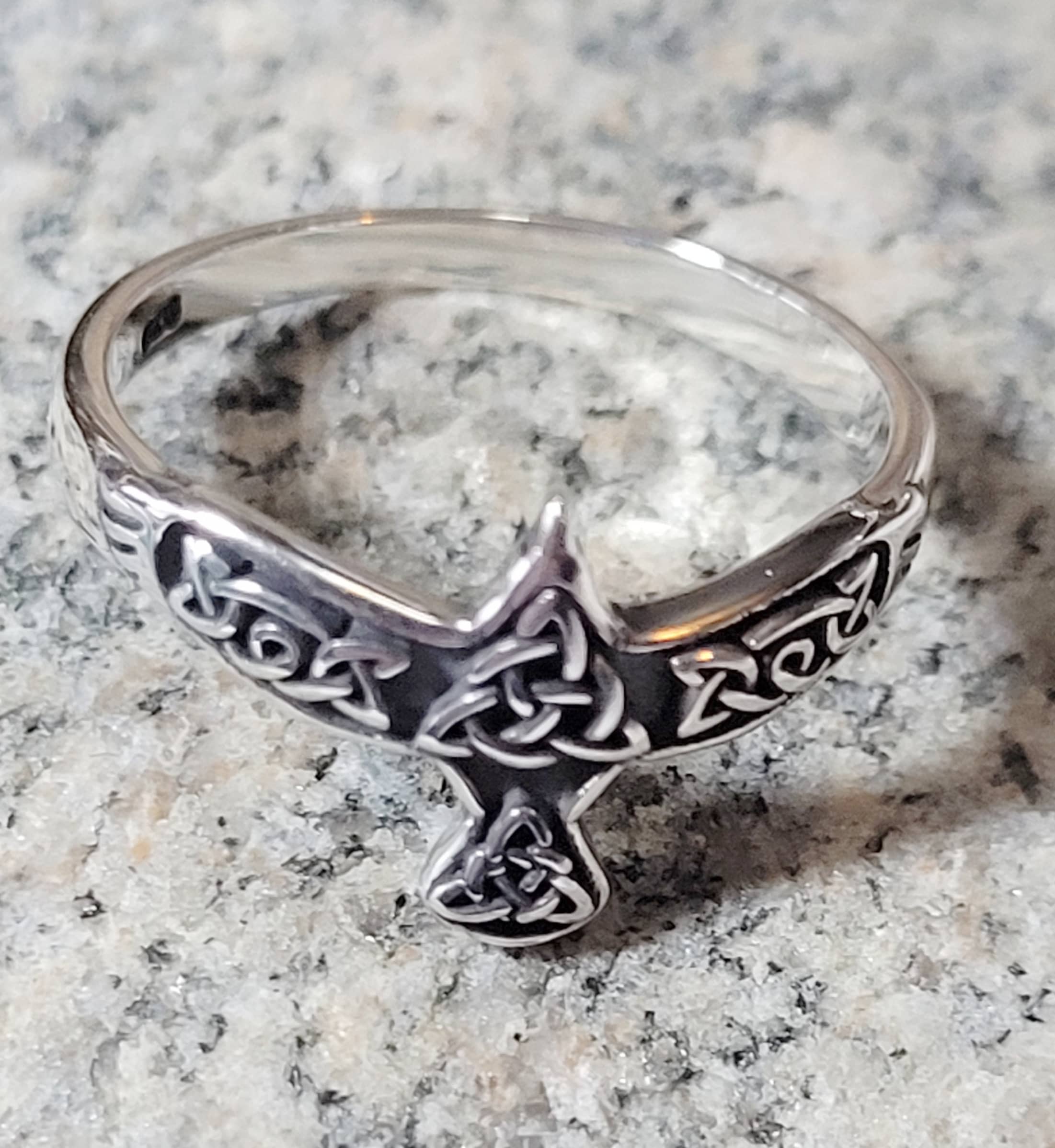 Vintage Sterling Silver Thunderbird Ring - Etsy