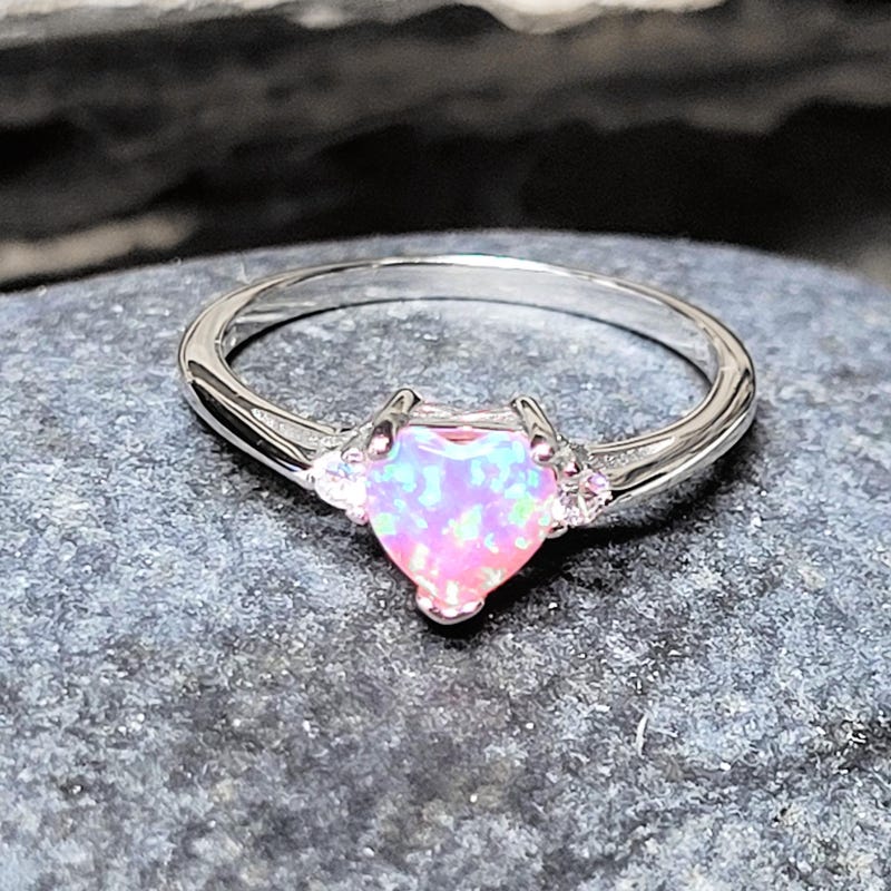 I Love My Life - Heart Awakening Pink Opal Ring