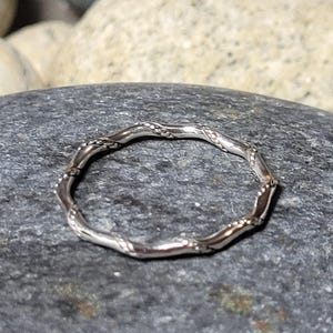 Delicate Thin Sterling Silver Woven Band Ring New Vintage Wholesale Thumb Men's Wedding