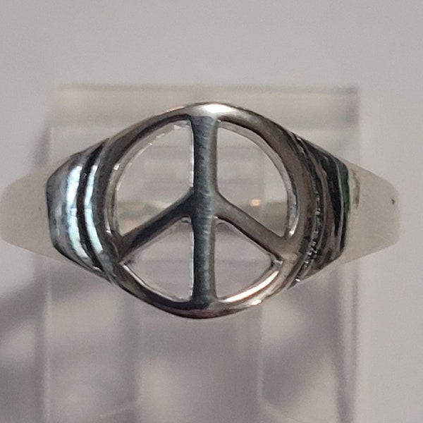 Sterling Silver Peace Sign Ring New Vintage Wholesale