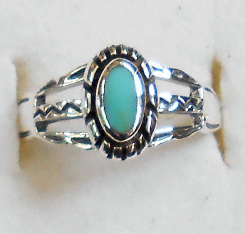 Size 10 Turquoise Sterling Silver Ring New Vintage Wholesale Healing and Protection