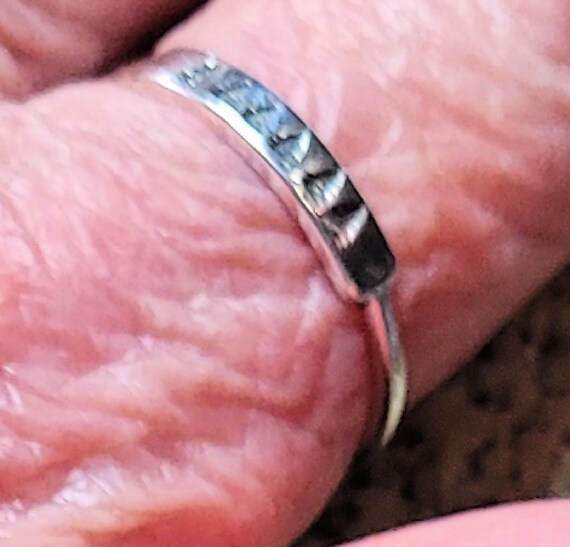 Thin Forest Sterling Silver Stacking Ring  New Vi… - image 6