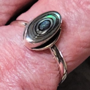Abalone Shell Sterling Silver Ring New Vintage Wholesale