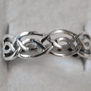 Sterling Silver Woven Ring New Vintage Wholesale Celtic Band