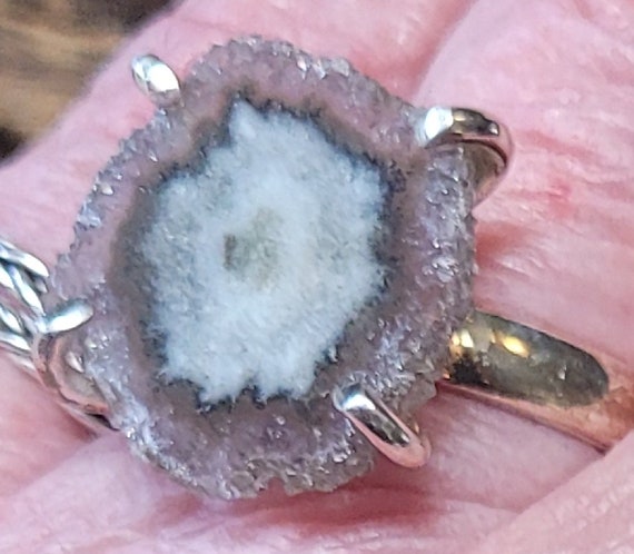 Size 7 Amethyst Stalactite Sterling Silver Ring N… - image 5