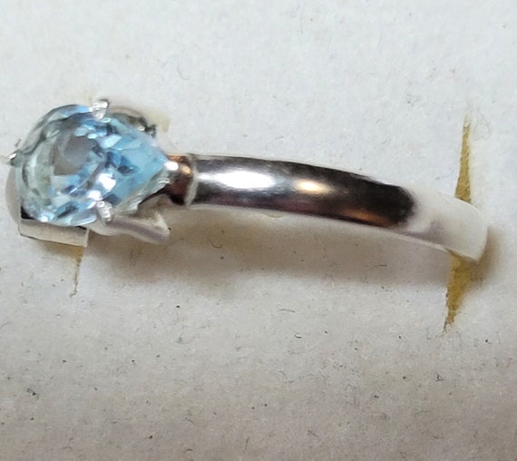 Blue Topaz and Rainbow Moonstone Sterling Silver … - image 3
