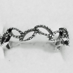 Sterling Silver Vine Branch Twig New Vintage Stock Branch Tree Leaves Filigree