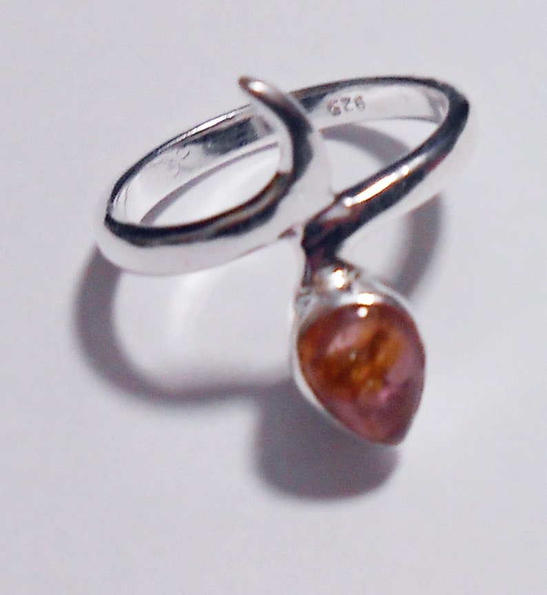Size 7 Pink Tourmaline Sterling Silver Ring New Vintage Wholesale