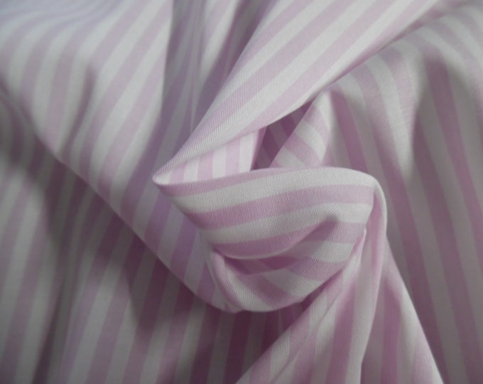 Pima Cotton Voile~Small Stripes~Violet/White~18"x28"~Silky Hand