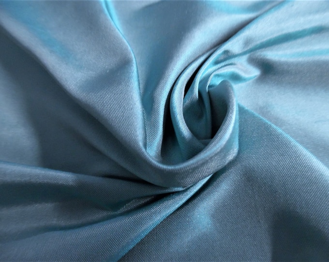 Silk Dupioni Taffeta~Aqua Frost~9"x27"~Doll Fabric