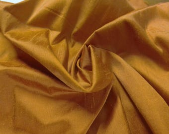 Silk Shantung~Red Clay~9"x27"~Doll Fabric