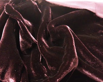 ONLY PIECE! Silk Velvet~Eggplant~9"x22"~Great 4 All dolls!