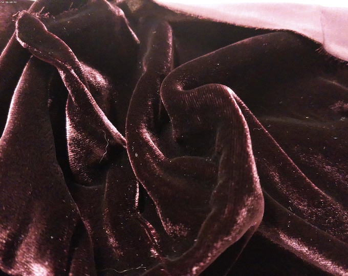 ONLY PIECE! Silk Velvet~Eggplant~9"x22"~Great 4 All dolls!