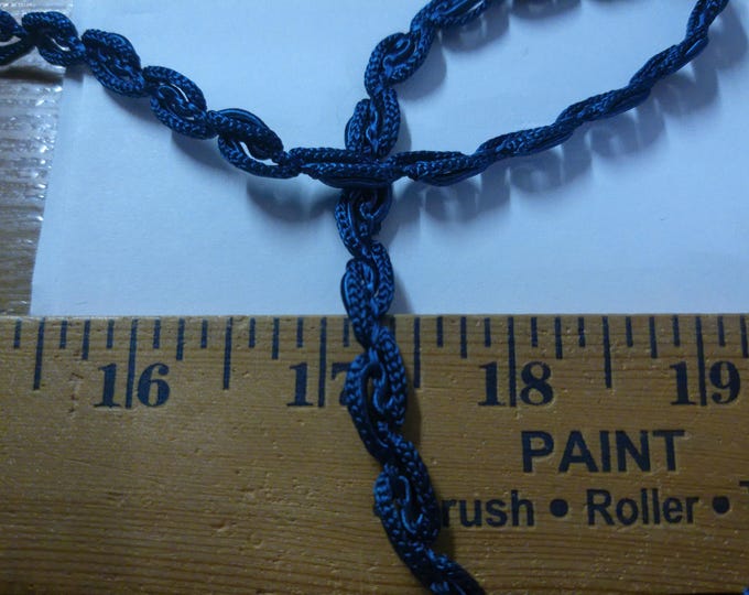 Vintage Fancy Scroll Braid~Cobalt Blue~3/8" wide~By The Yard~100% Rayon