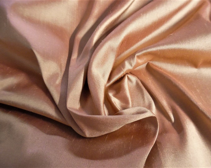 ALMOST GONE! Silk Dupioni Taffeta~Red Clay~9"x28"~Doll Fabric~Very Light Weight