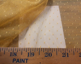 Soft De Lis Netting~Nylon~Sheer~ Green Tea Brown~12"x62"~Doll Fabric~Great For Overlays