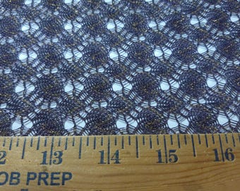 BASEMENT BARGAIN! Delicate Sweater Knit~Purple/Gold~End Piece~12"x54"x6"