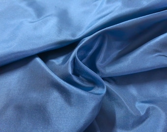 Medium Blue Tissue Taffeta~9"x22"~Great 4 Miniatures~Small dolls~All dolls!