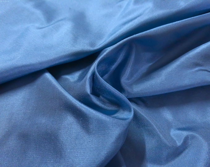 Medium Blue Tissue Taffeta~9"x22"~Great 4 Miniatures~Small dolls~All dolls!