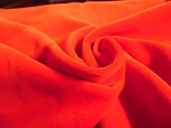 Cotton Velveteen~Tomatoe Red~18"x27"~Doll Fabric~Trunk Liner~Upholstery