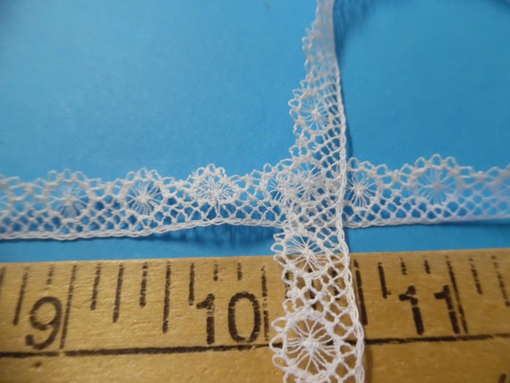 Delicate French Lace~3/8"~White~BTY~Doll Trim~Heirloom Sewing~Lace O