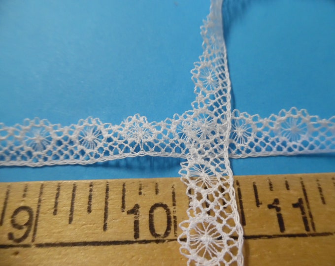 Delicate French Lace~3/8"~White~BTY~Doll Trim~Heirloom Sewing~Lace O