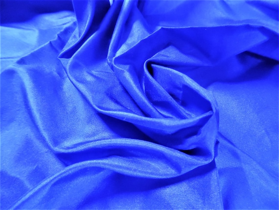 Sapphire Blue Silk Tissue Taffeta~9"x22"~Great 4 Miniatures~Small dolls~All dolls!