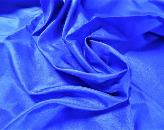 Sapphire Blue Silk Tissue Taffeta~9"x22"~Great 4 Miniatures~Small dolls~All dolls!