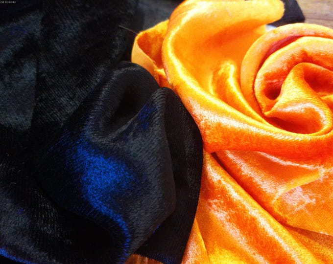 Oct. Special~Silk Velvet Combo Pack~Halloween~Pumpkin Orange/Black~2 Pc Lot