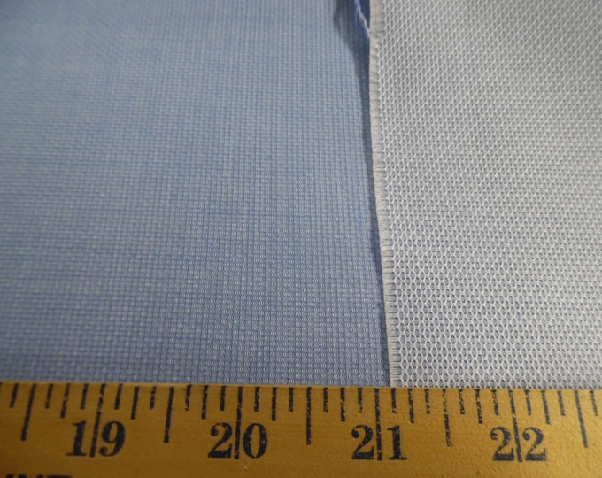 Italian Cotton Pique'~Blue/white~Reversible~Lt.Weight~12"x30"~Doll Fabric