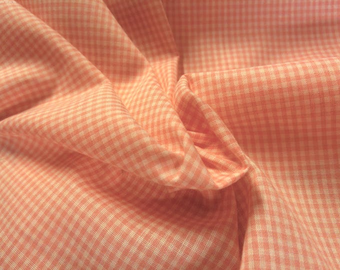 Cotton Gingham~Pink/White~Lawn~9"x45"