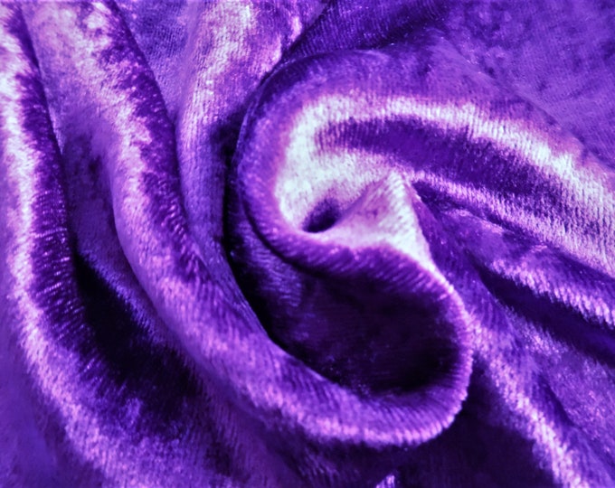 Silk Velvet~Crushed Royal Purple~9"x22"~Great 4 All dolls!~Flapper