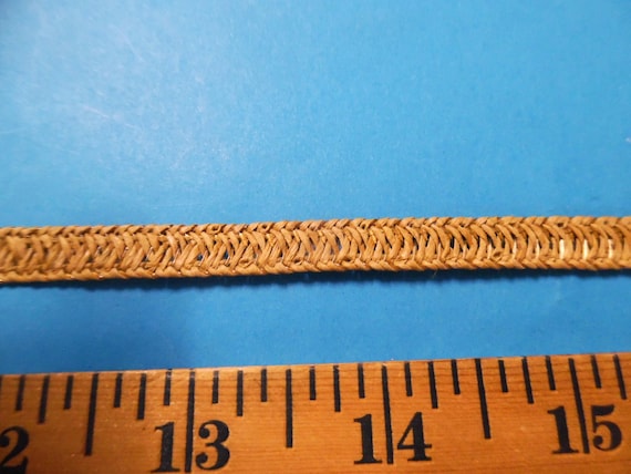 Reclaimed Hat Making Straw~Light Brown~3/8"~BTY